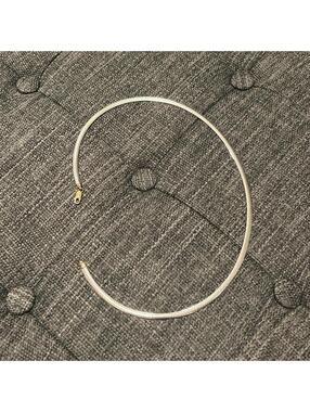 Vintage Two-Tone Necklace — Gold & Silver Reversible Design, Made in Italy